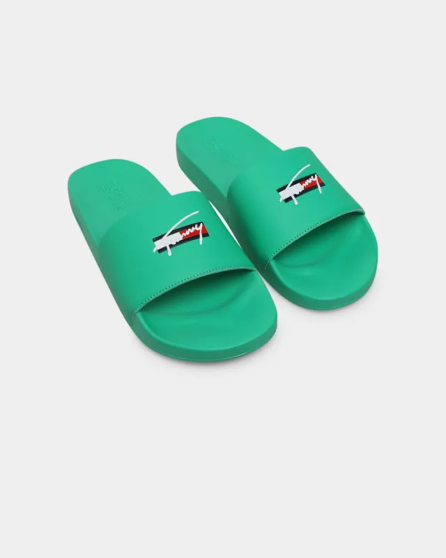 Tommy Jeans Signature Pool Slide Grassy Green sold by Culture Kings