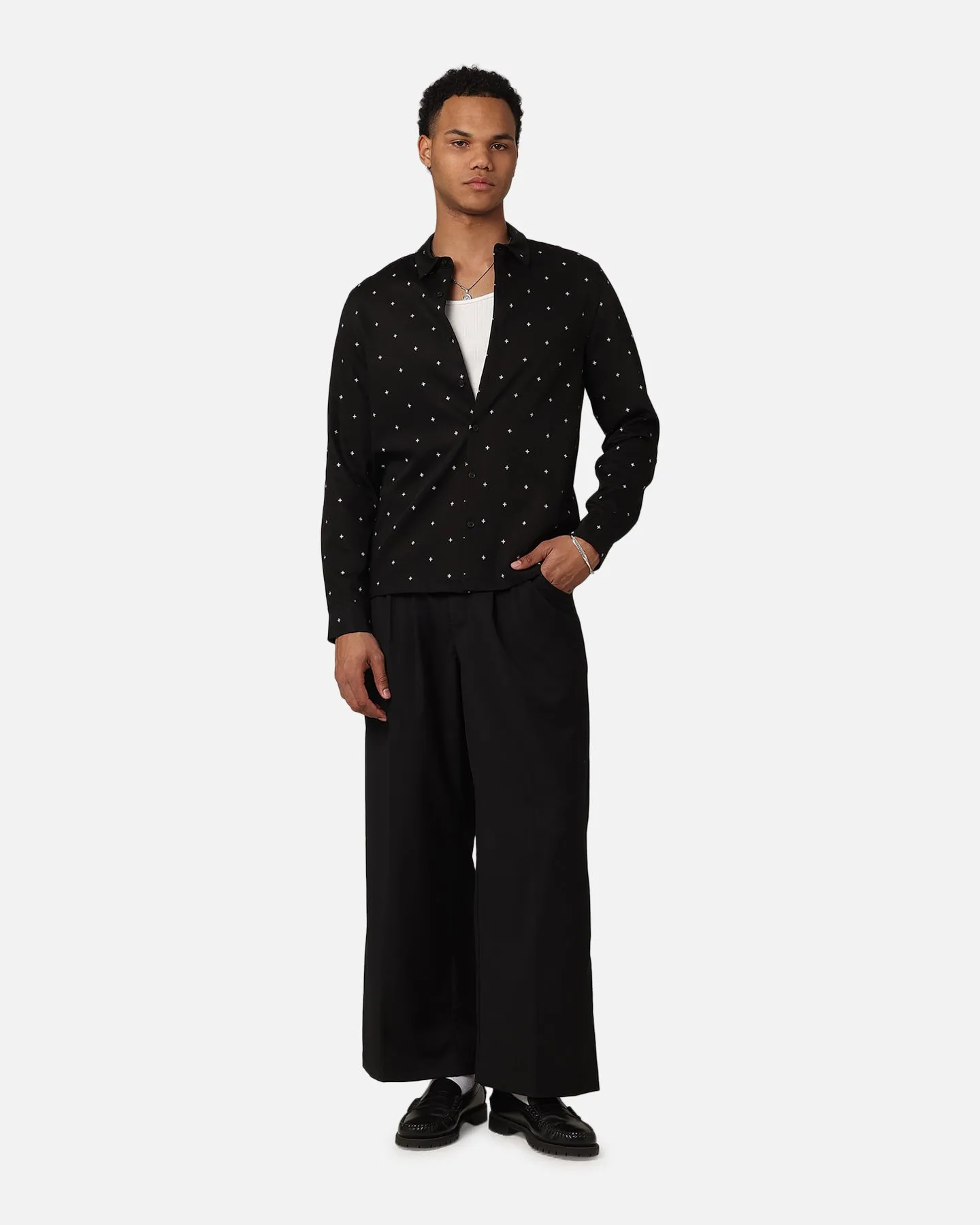 Ksubi Polka Plus Button Up Shirt Black sold by Culture Kings product image thumbnail 2