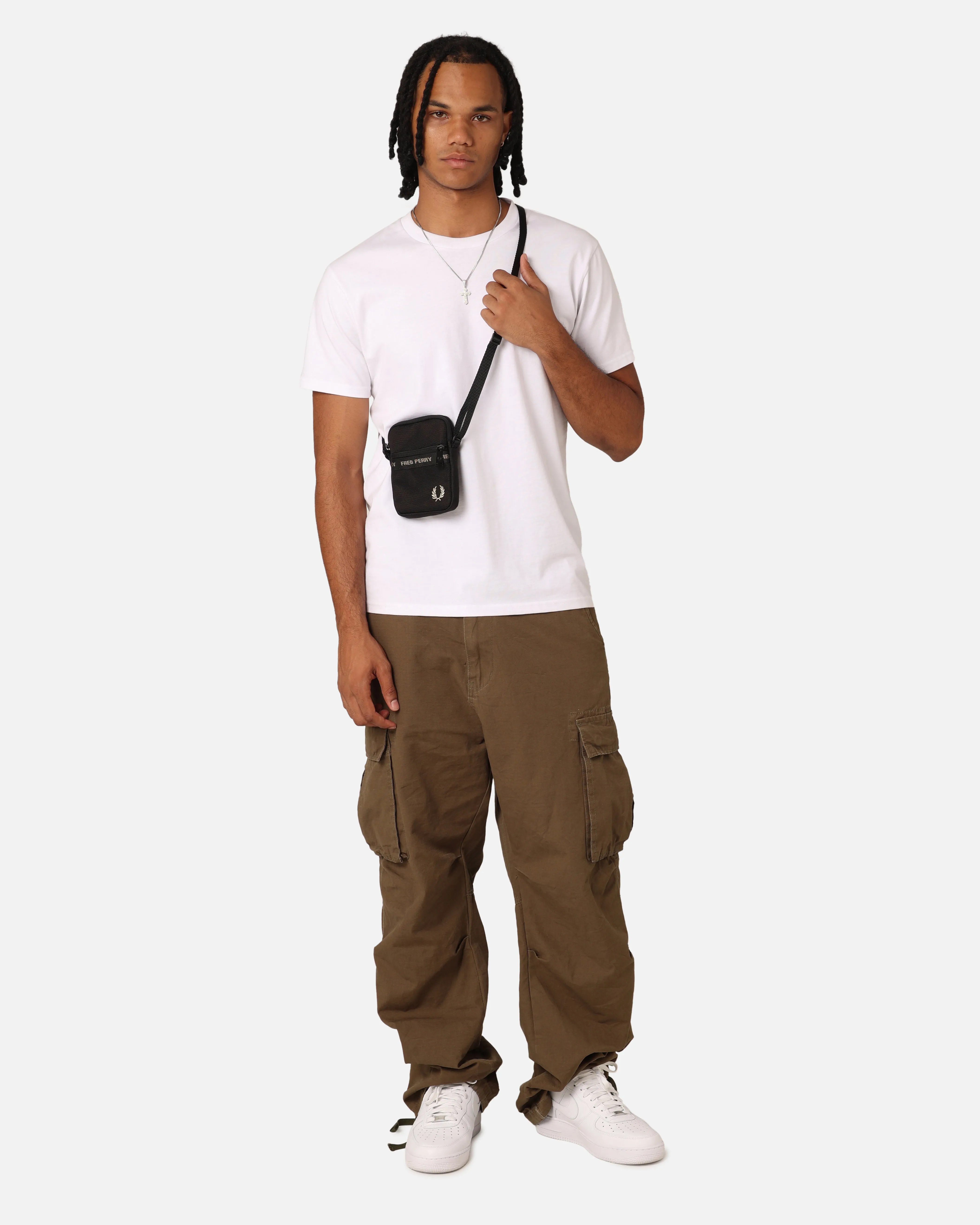 Fred Perry Taped Side Bag Black/Warm Grey sold by Culture Kings product image thumbnail 3