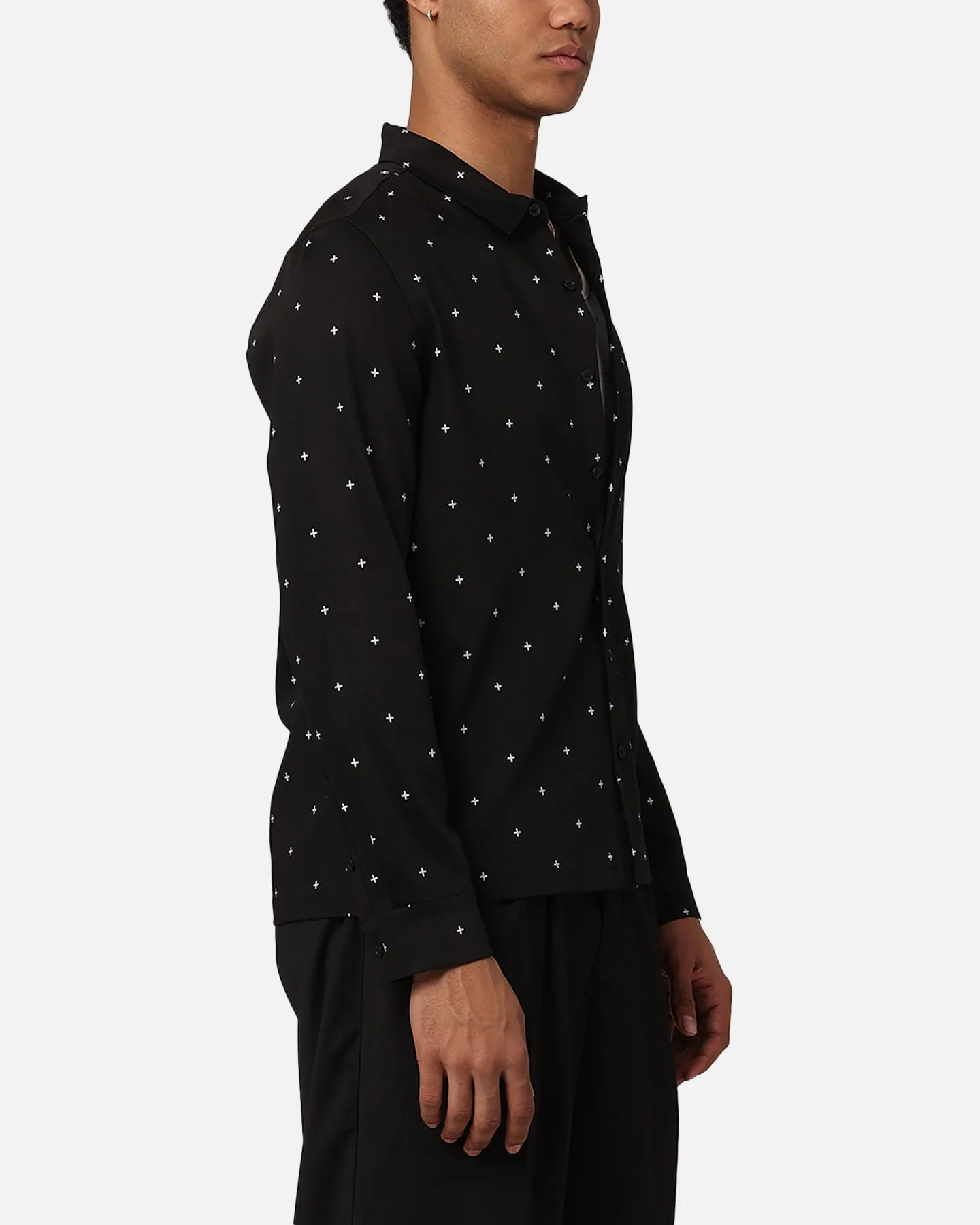 Ksubi Polka Plus Button Up Shirt Black sold by Culture Kings product image thumbnail 4