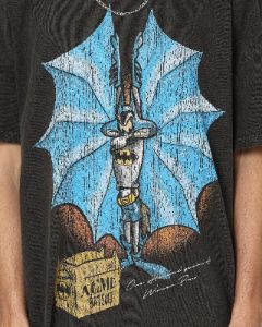American Thrift X Warner Bros. Coyoteman Heavyweight Vintage T-Shirt Black Wash sold by Culture Kings