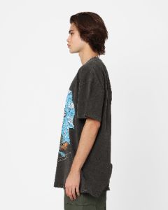 American Thrift X Warner Bros. Coyoteman Heavyweight Vintage T-Shirt Black Wash sold by Culture Kings