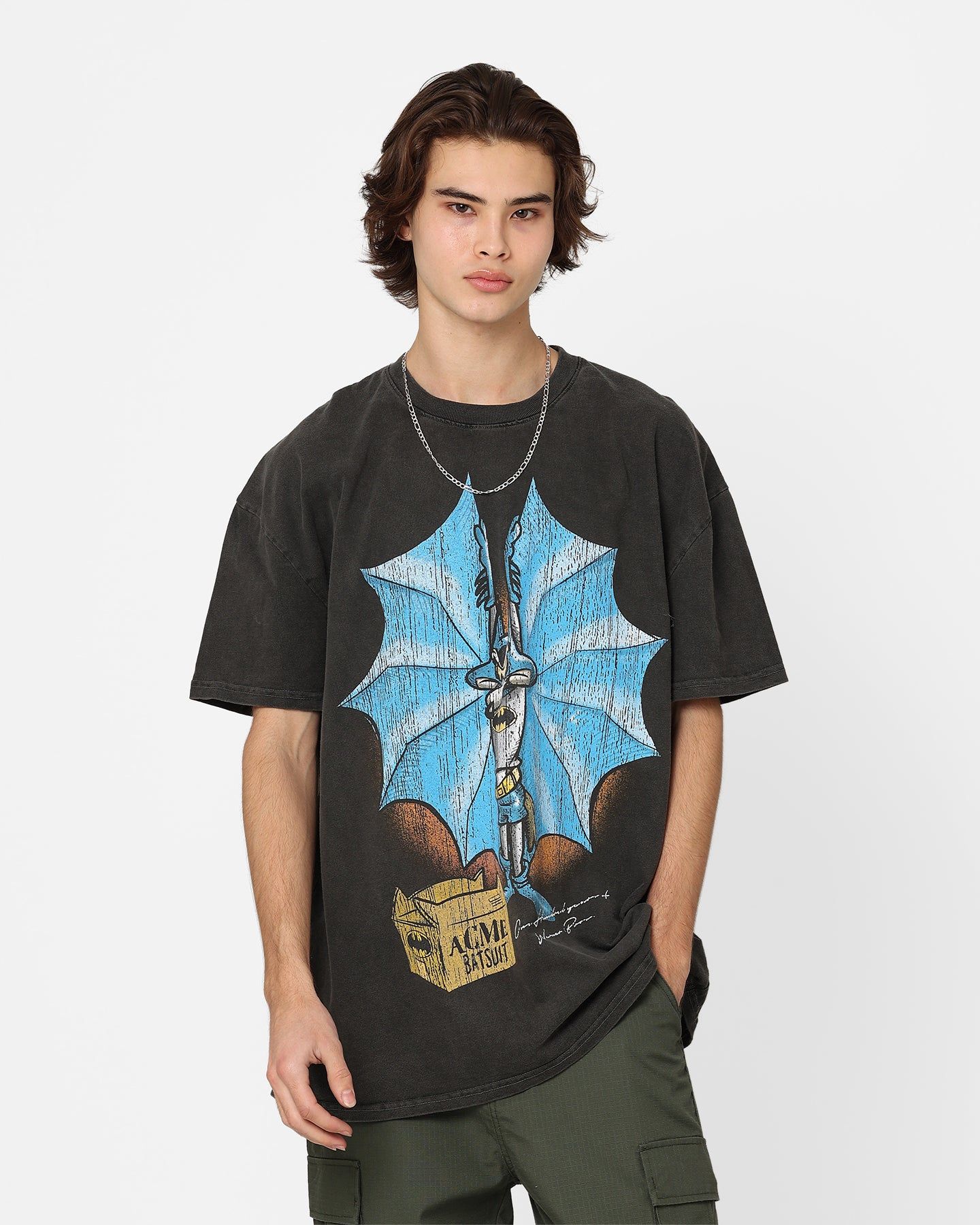 American Thrift X Warner Bros. Coyoteman Heavyweight Vintage T-Shirt Black Wash sold by Culture Kings