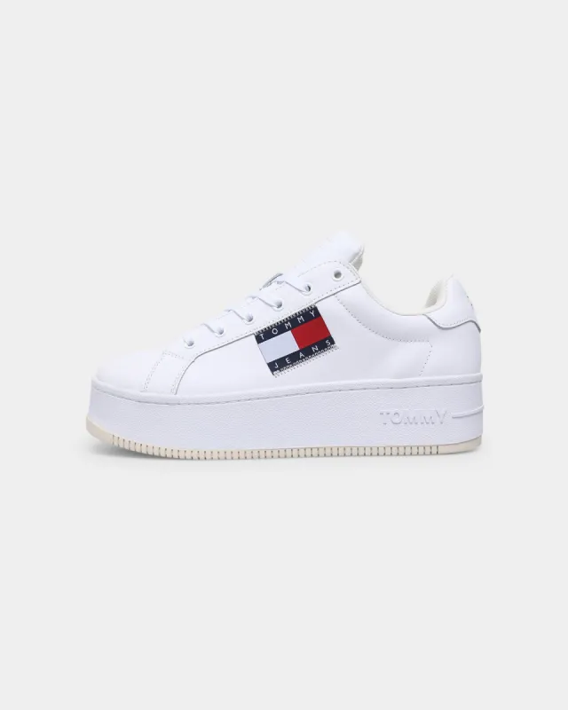 Tommy Jeans Women's Flatform Flag Sneaker White made by Culture Kings