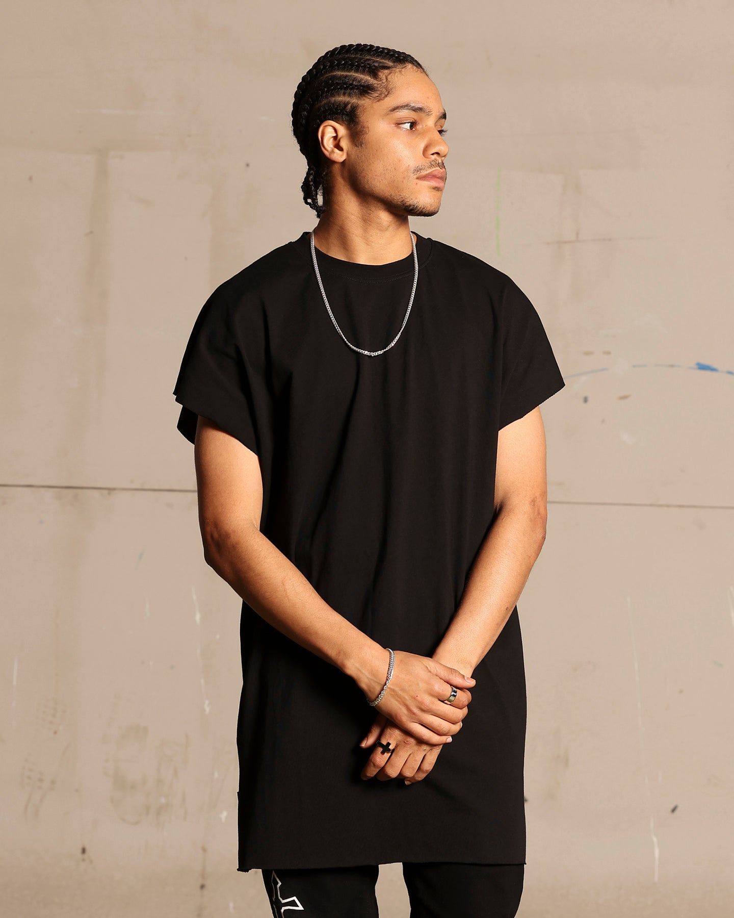 Saint Morta Cutoff Bat T-Shirt Black sold by Culture Kings