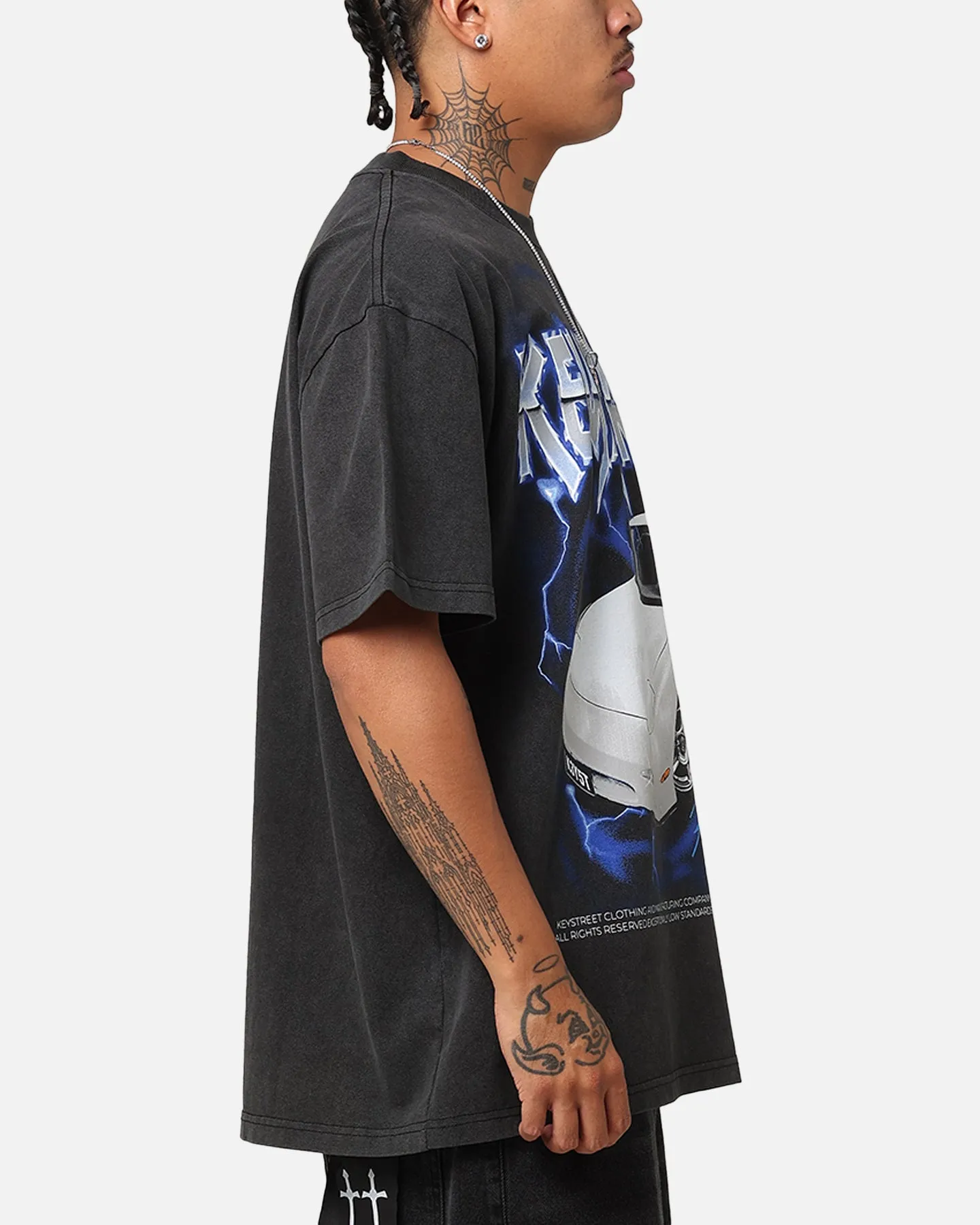 Key Street Heavy Rotation Heavy T-Shirt Vintage Black sold by Culture Kings product image thumbnail 4