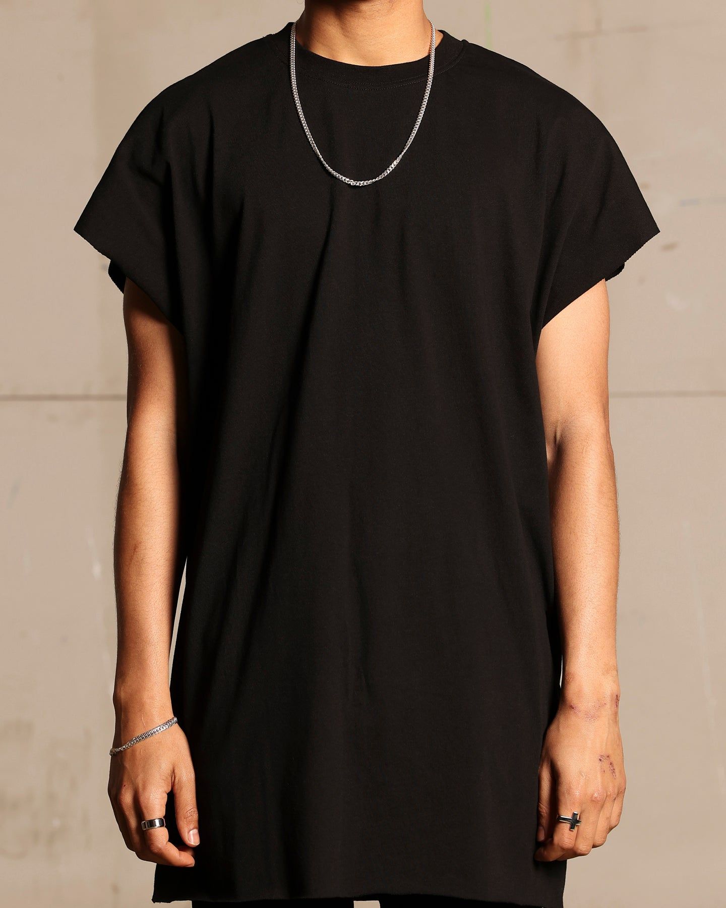 Saint Morta Cutoff Bat T-Shirt Black sold by Culture Kings product image thumbnail 3