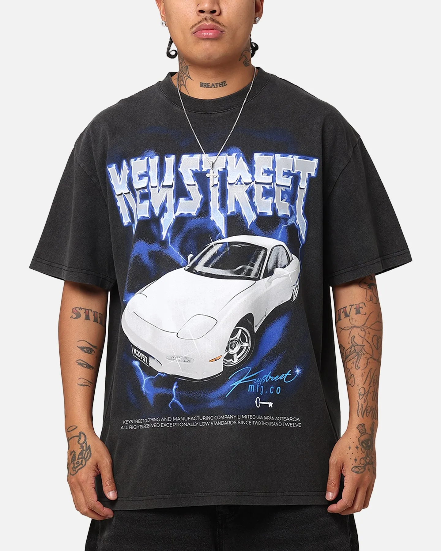 Key Street Heavy Rotation Heavy T-Shirt Vintage Black sold by Culture Kings