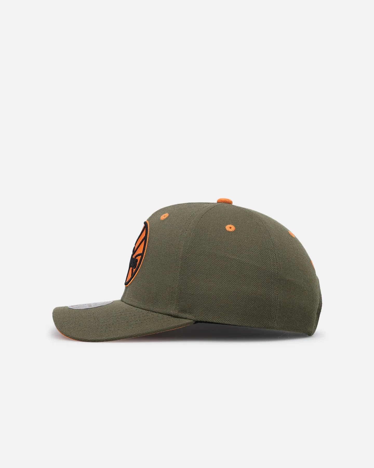 Mitchell & Ness Philadelphia 76ers 'Harmony of Hues' Pro Crown Snapback Olive/Orange sold by Culture Kings product image thumbnail 5