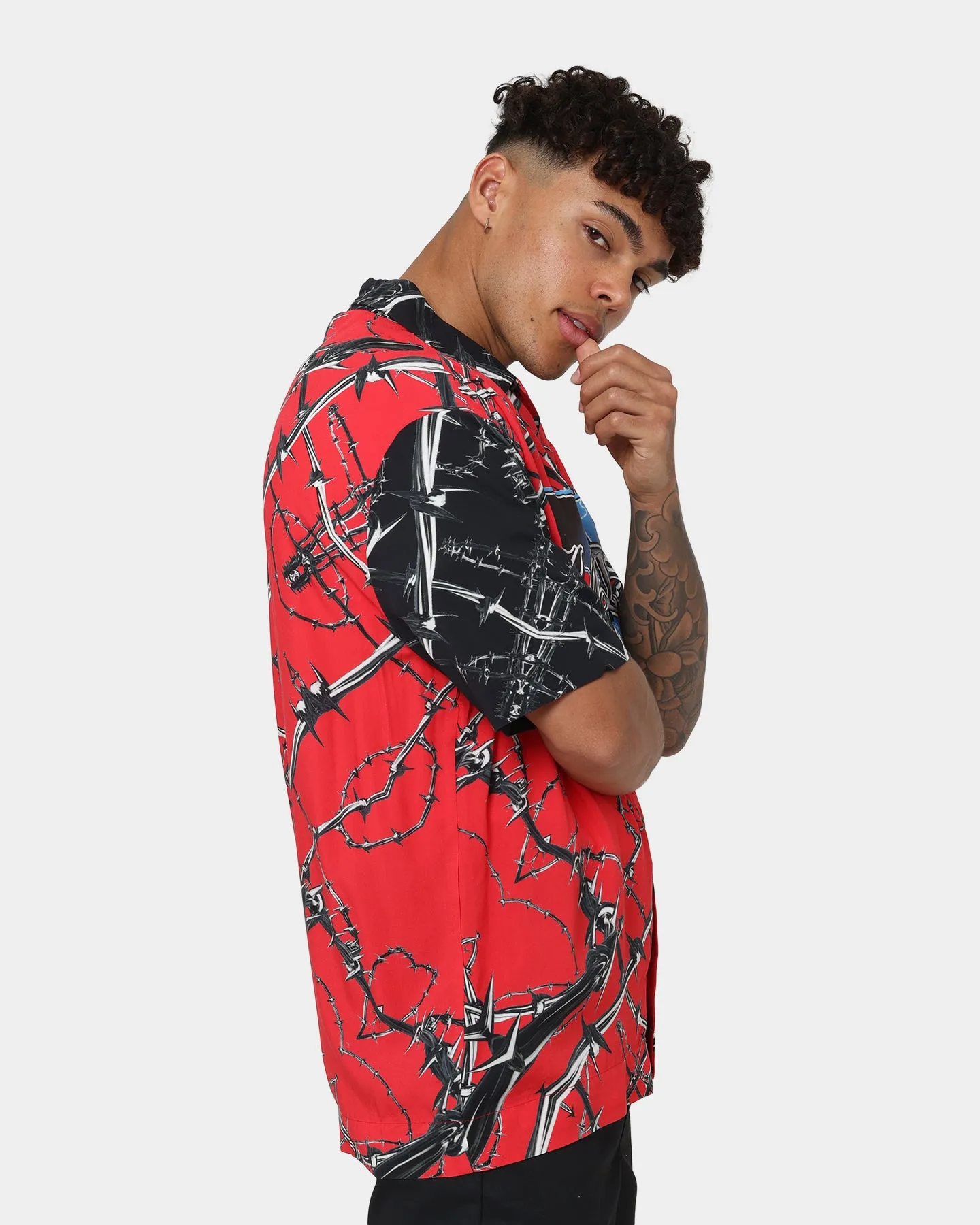 Loiter Frontline Button Up Shirt Red sold by Culture Kings product image thumbnail 5