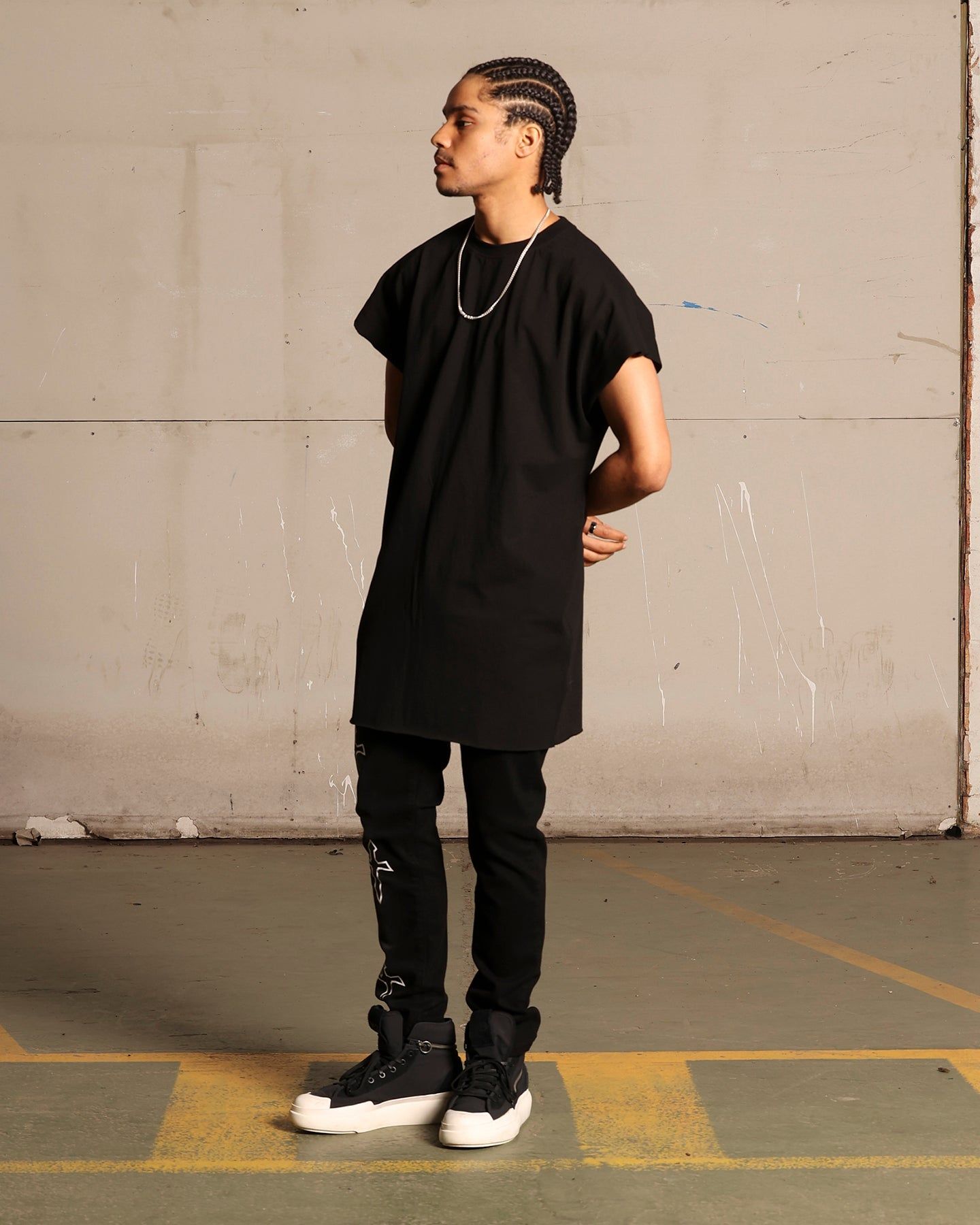 Saint Morta Cutoff Bat T-Shirt Black sold by Culture Kings product image thumbnail 2