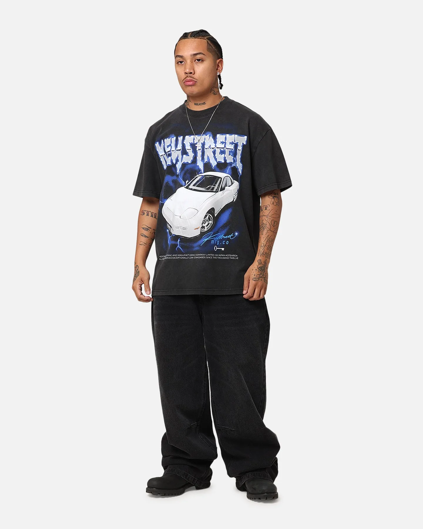 Key Street Heavy Rotation Heavy T-Shirt Vintage Black sold by Culture Kings product image thumbnail 2