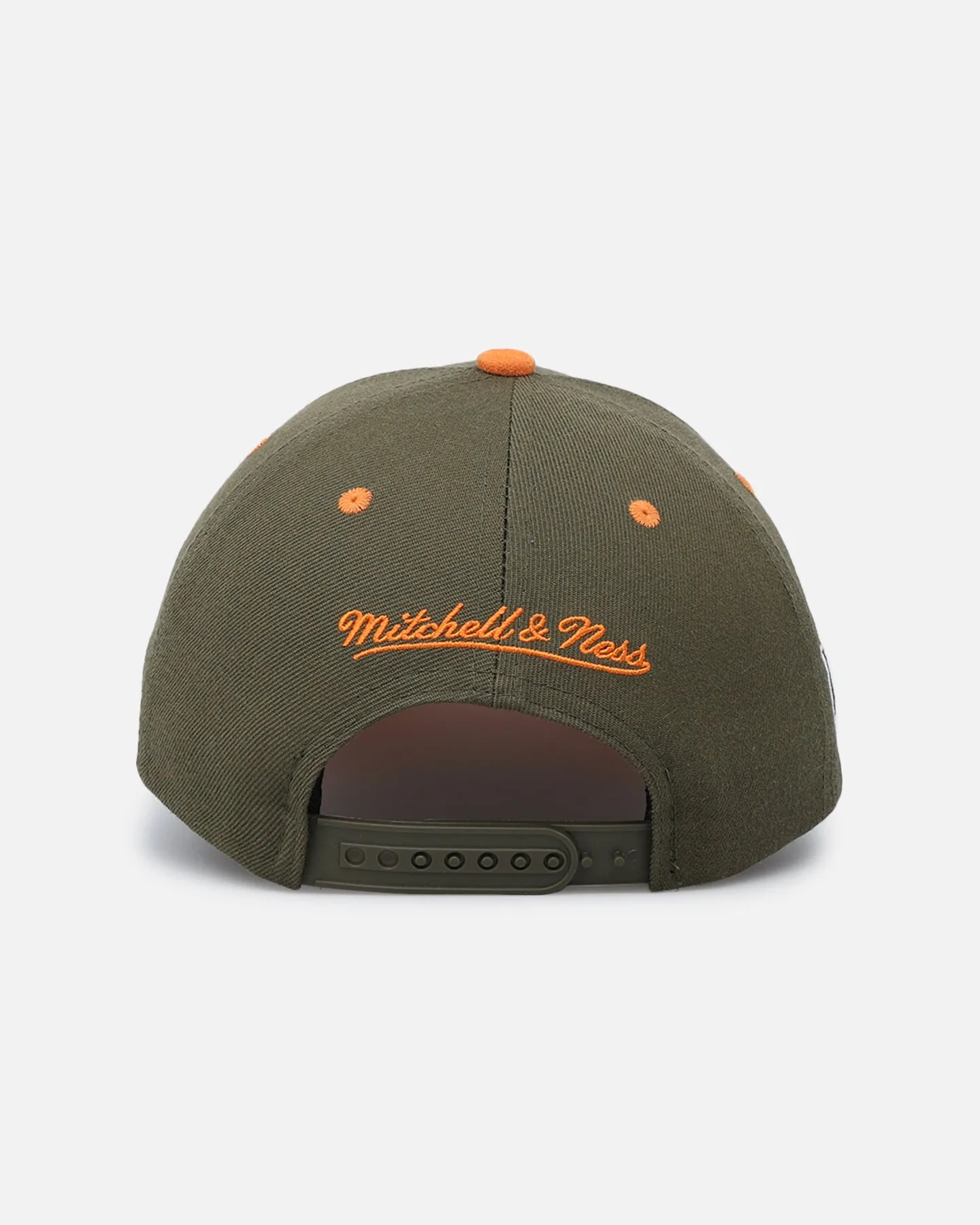 Mitchell & Ness Philadelphia 76ers 'Harmony of Hues' Pro Crown Snapback Olive/Orange sold by Culture Kings product image thumbnail 3