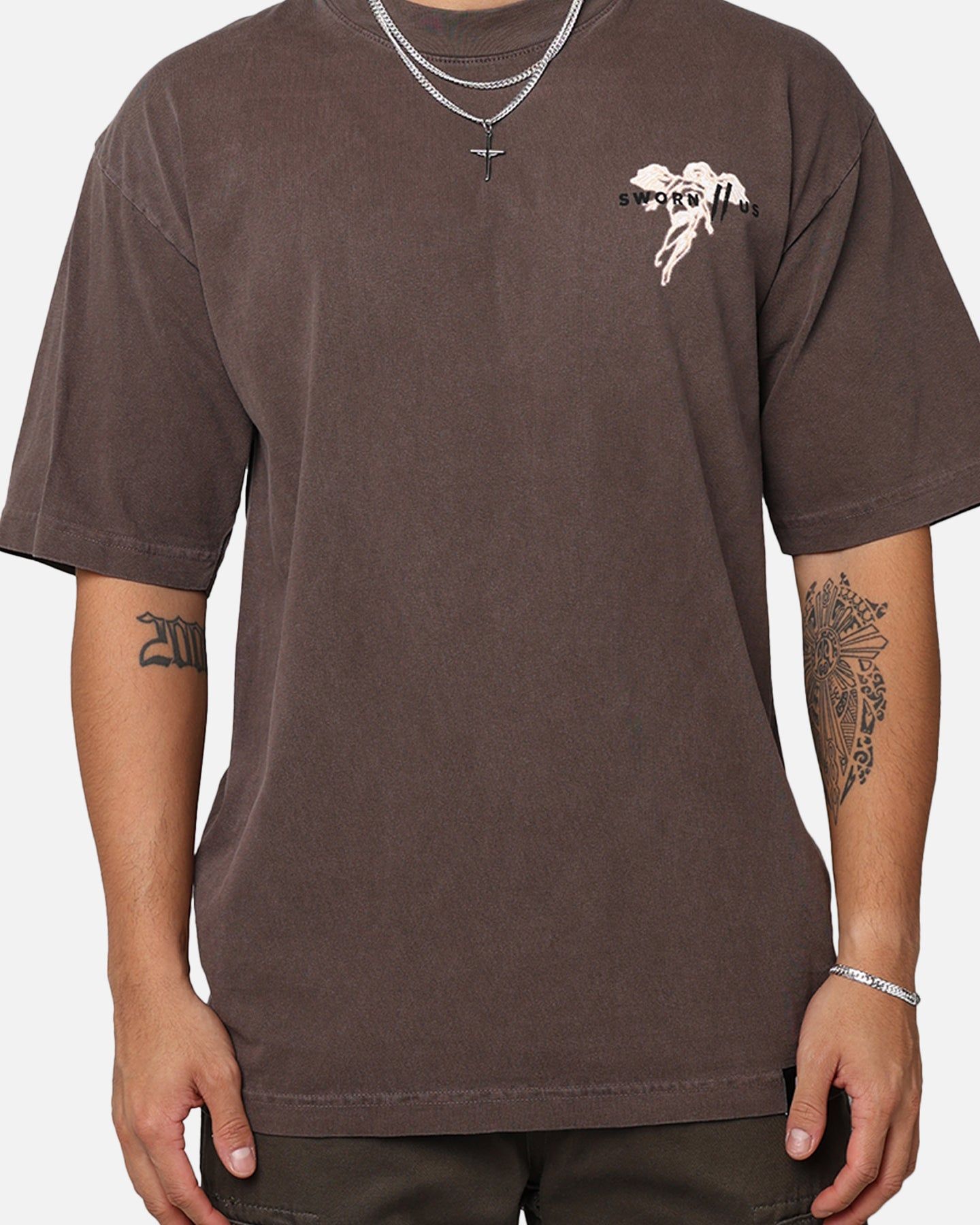 Sworn To Us Standard Issue Spirit T-Shirt Tan sold by Culture Kings product image thumbnail 4