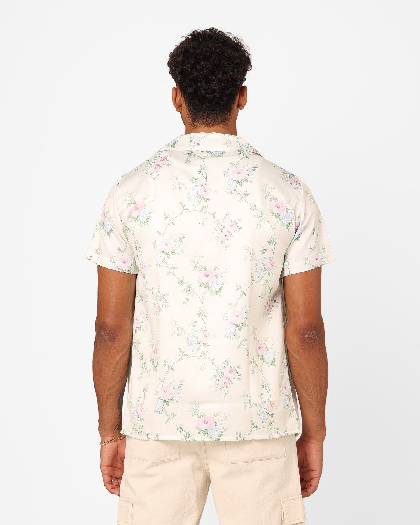 XXIII Anthony Button Up Shirt Cream/Blue/Pink sold by Culture Kings product image thumbnail 4
