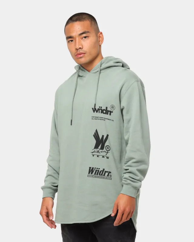 Wndrr Enigma Curved Hem Hoodie Olive sold by Culture Kings