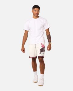 Majestic Athletic Los Angeles Dodgers Wordmark Mesh Shorts Vintage White sold by Culture Kings