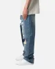 MNML Ultra Baggy Knee Thrashed Denim Jeans Blue sold by Culture Kings