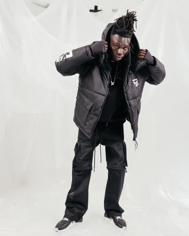 The Anti Order Hyphen ATD Puffer Jacket V2 Black/Silver sold by Culture Kings