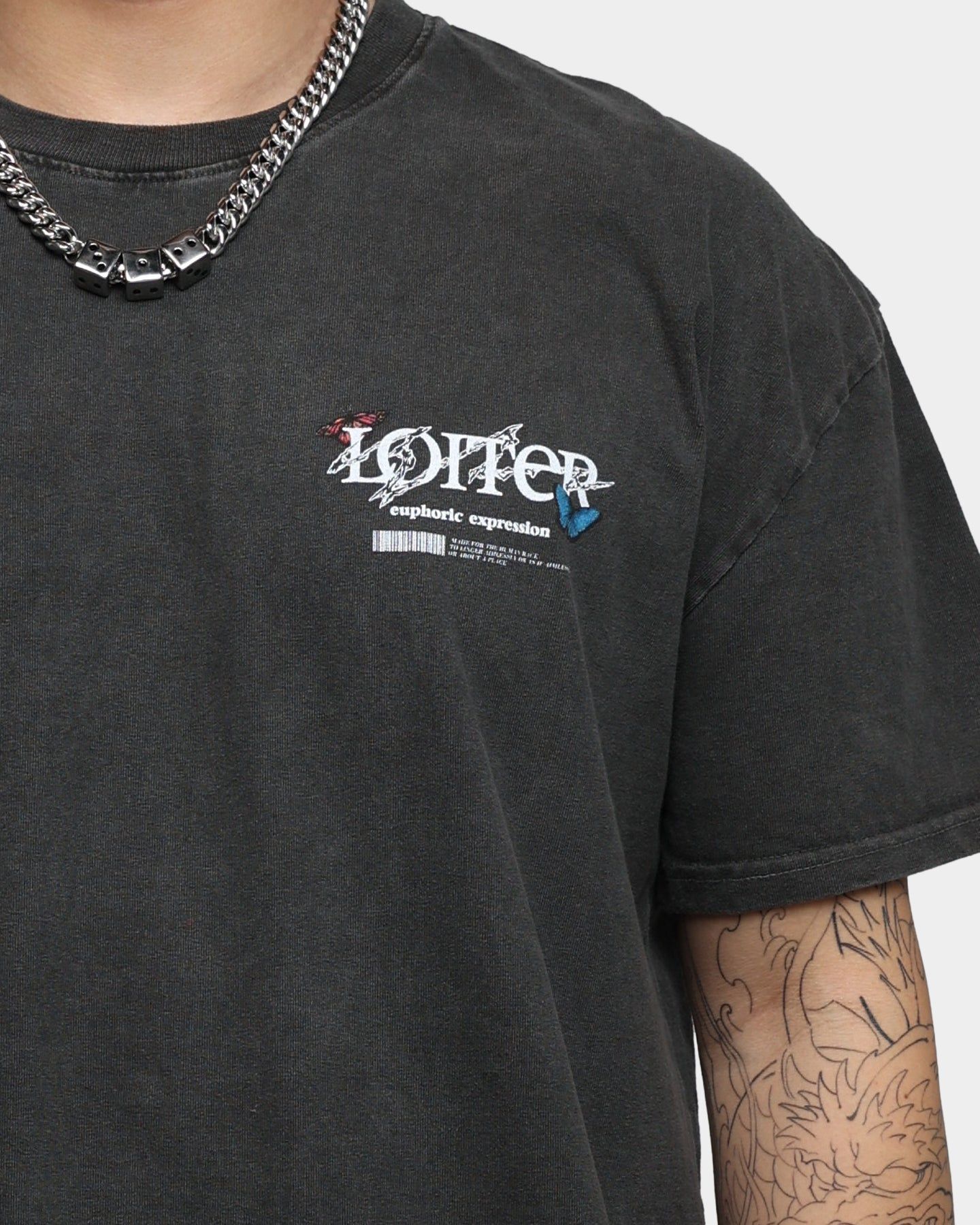 Loiter Euphoria Ultra Premium Vintage T-Shirt Black Wash sold by Culture Kings product image thumbnail 4