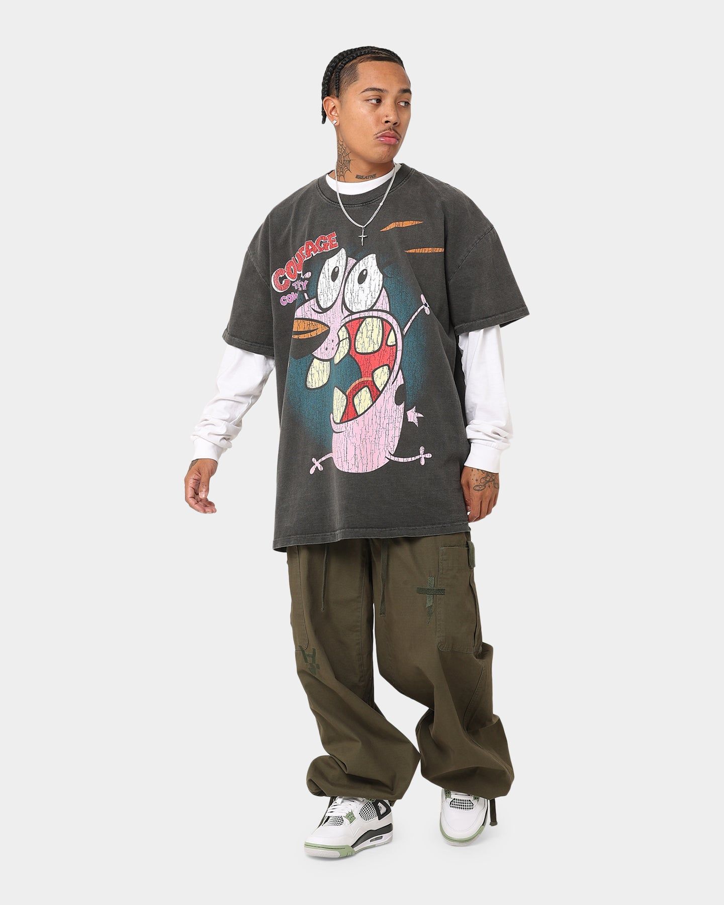 American Thrift X Cartoon Network Courage Heavyweight T-Shirt Black Wash sold by Culture Kings product image thumbnail 4