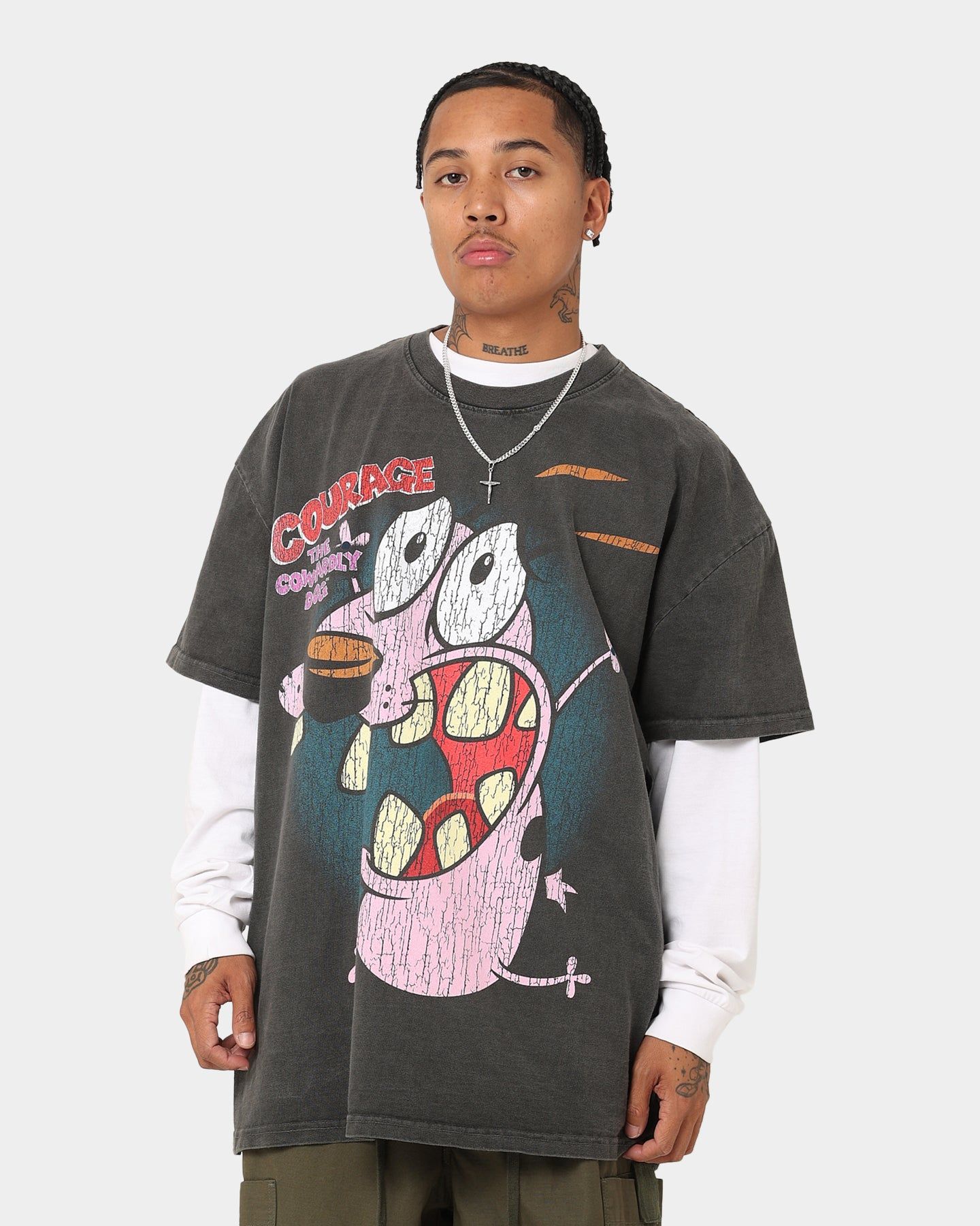 American Thrift X Cartoon Network Courage Heavyweight T-Shirt Black Wash sold by Culture Kings product image thumbnail 2