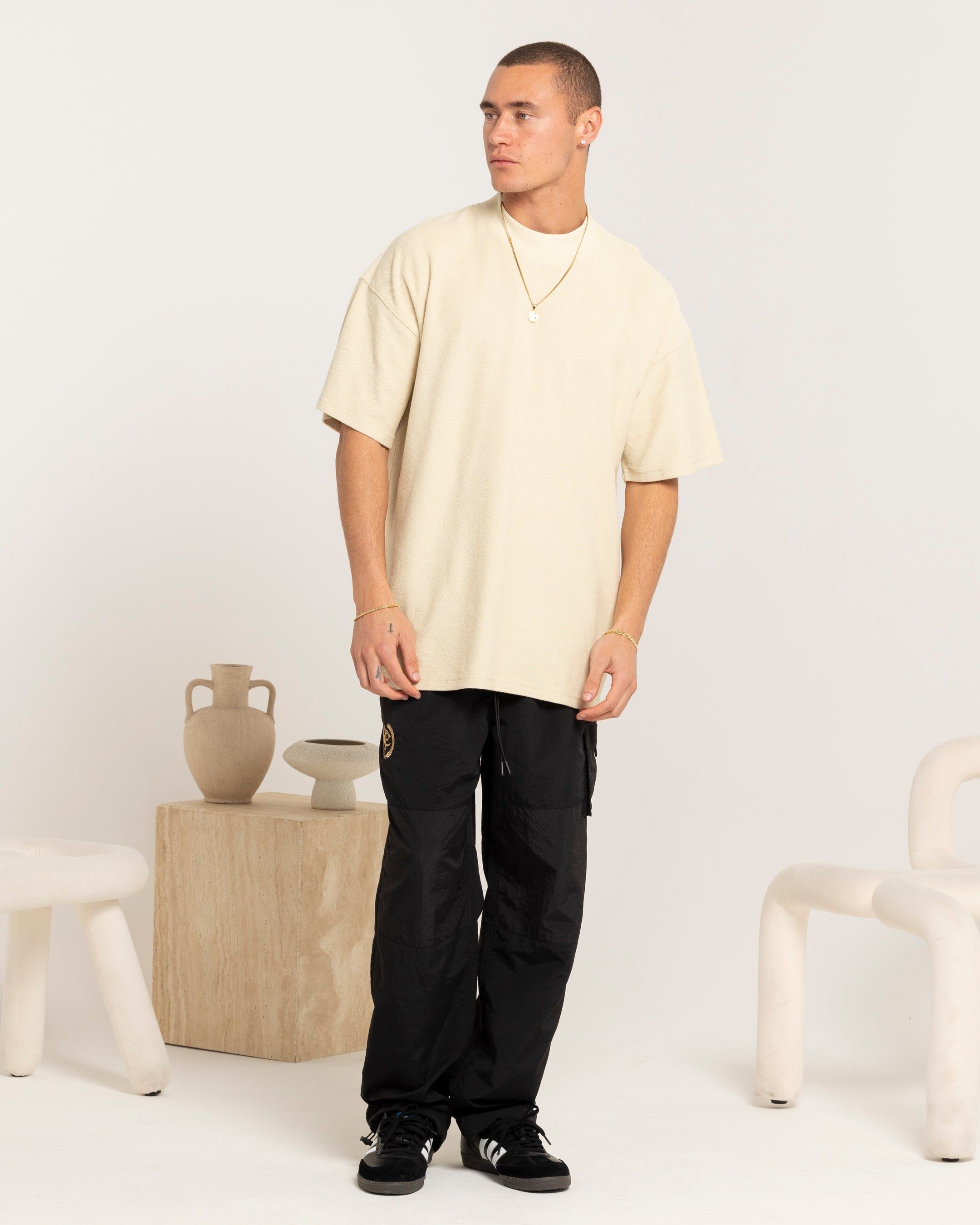 Carre Terry Oversized T-Shirt Light Stone sold by Culture Kings product image thumbnail 2