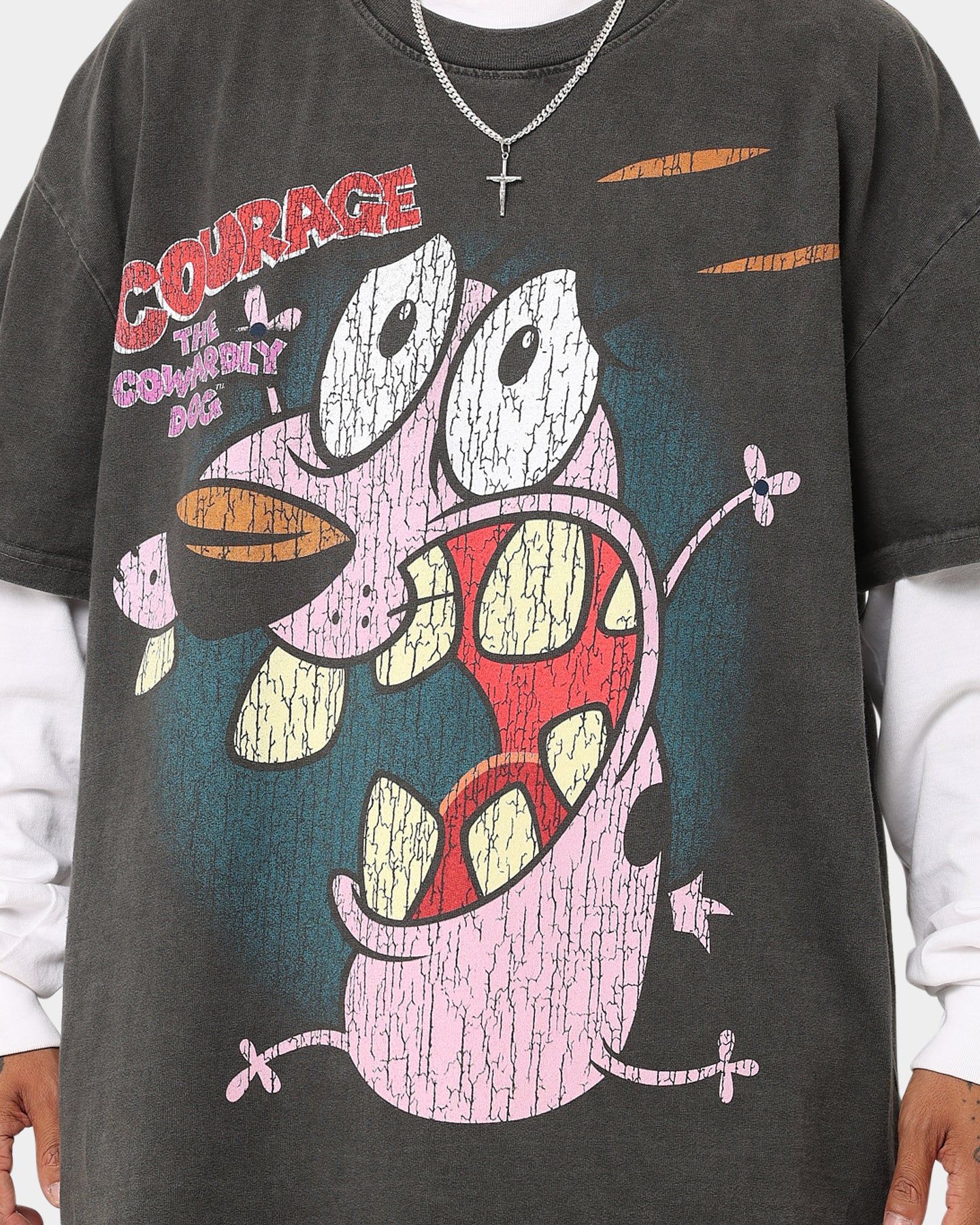 American Thrift X Cartoon Network Courage Heavyweight T-Shirt Black Wash sold by Culture Kings product image thumbnail 6