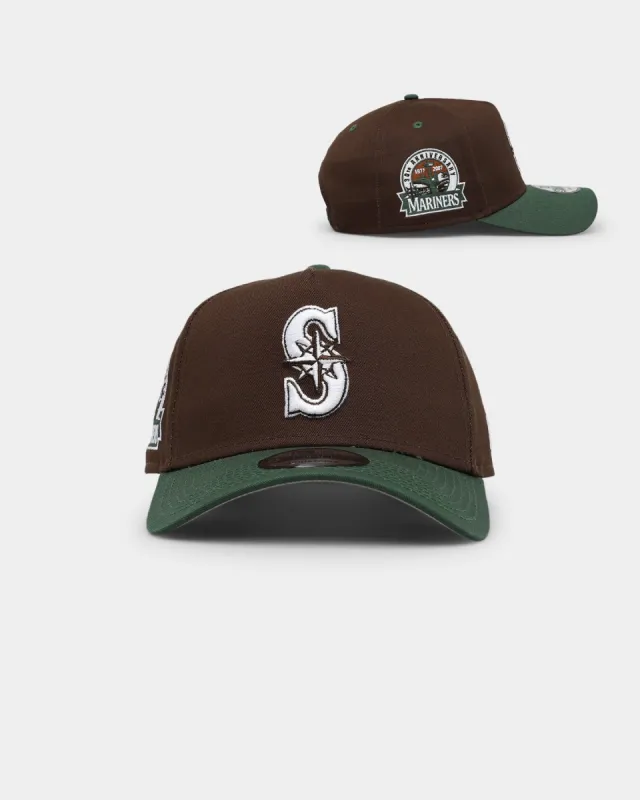 New Era Seattle Mariners 'Beef & Broccoli' 9FORTY A-Frame Snapback Dark Brown sold by Culture Kings