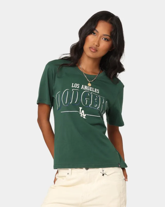 Majestic Athletic Women's Los Angeles Dodgers Boxy T-Shirt Dark Cedar sold by Culture Kings