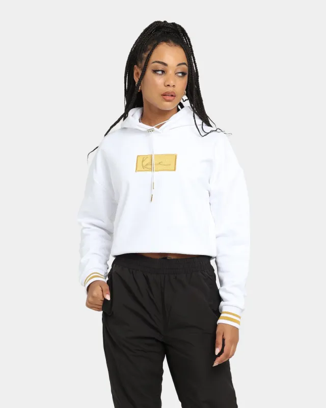 Karl Kani Women's Small Signature Box Hoodie Whiite sold by Culture Kings