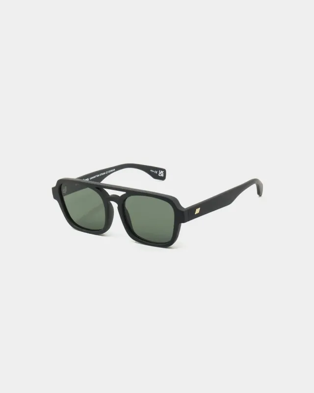 Le Specs Unwritten Straw Sunglasses Black made by Le Specs