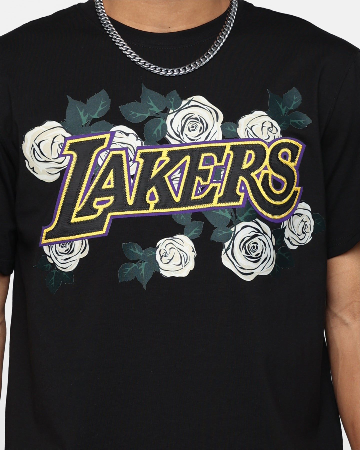 Pro Standard Los Angeles Lakers Roses T-Shirt Black sold by Culture Kings product image thumbnail 3