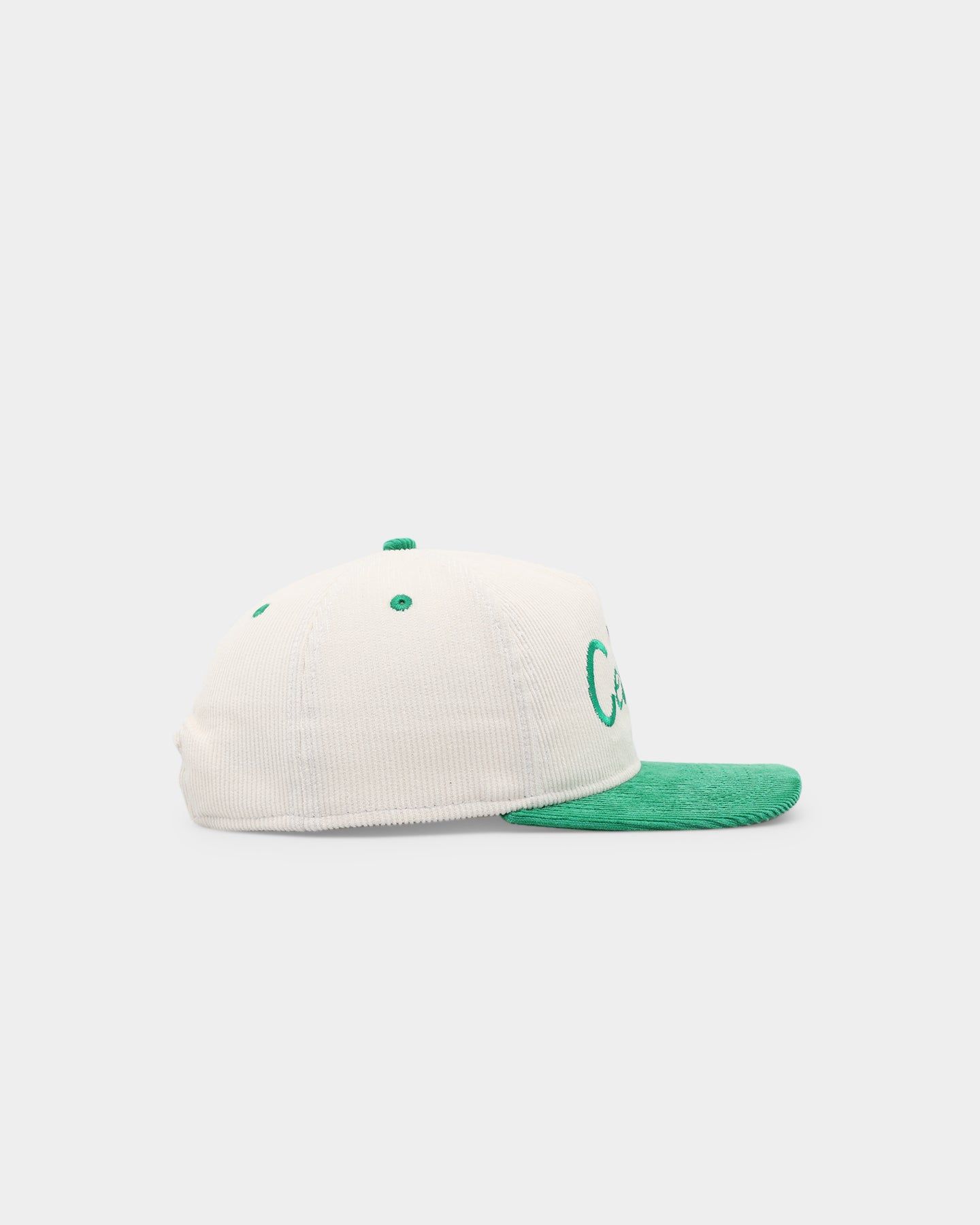 New Era Boston Celtics 'Chrome Corduroy Throwback Script' Golfer Snapback Chrome White sold by Culture Kings product image thumbnail 3