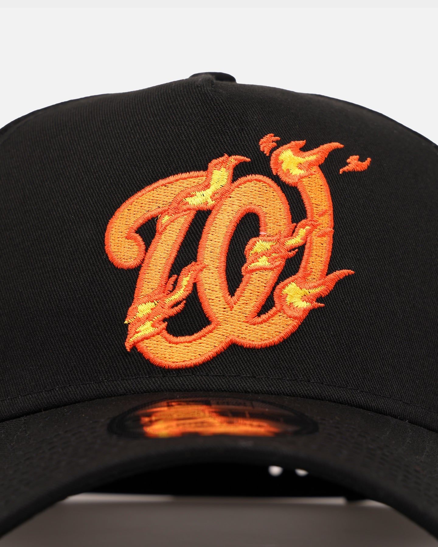 New Era Washington Nationals 'Black Flame' 9FORTY A-Frame Snapback Black/Flame sold by Culture Kings product image thumbnail 5