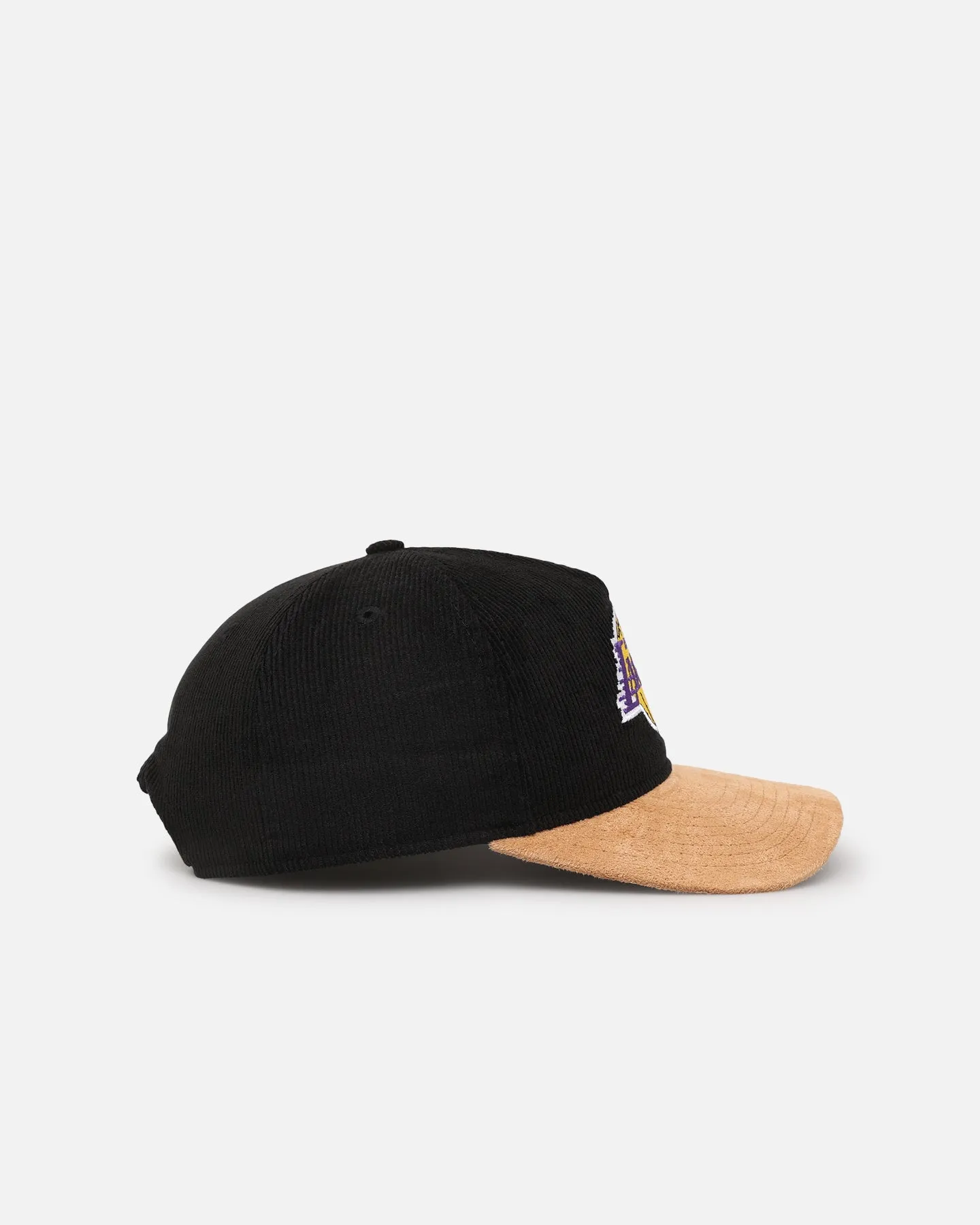 New Era Los Angeles Lakers 'Corduroy Suede' Pre-Curved Golfer Snapback Washed Black sold by Culture Kings product image thumbnail 4