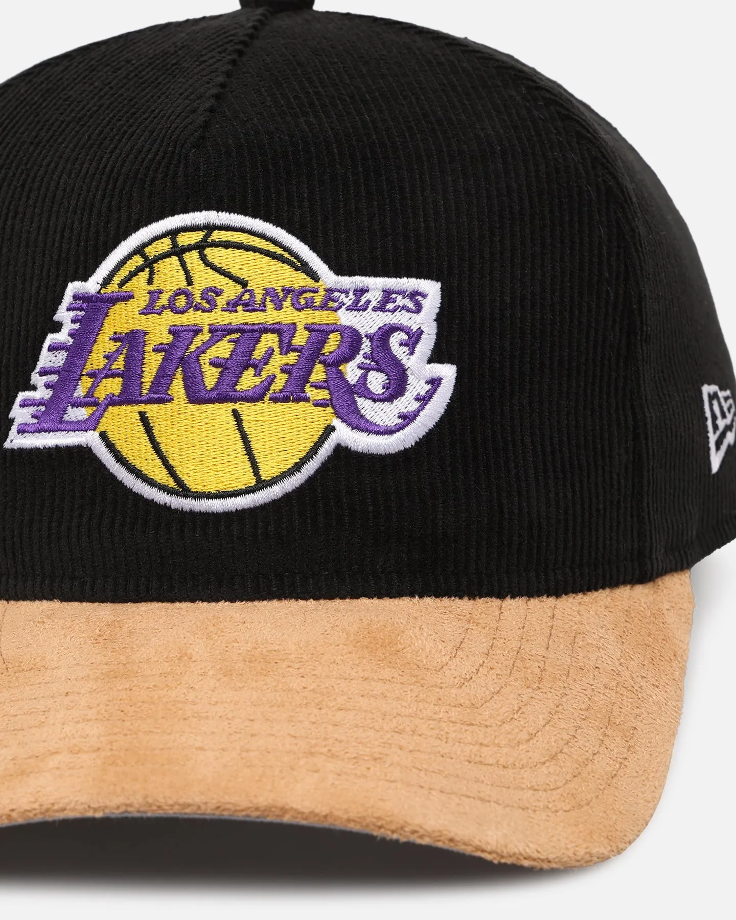 New Era Los Angeles Lakers 'Corduroy Suede' Pre-Curved Golfer Snapback Washed Black sold by Culture Kings product image thumbnail 2