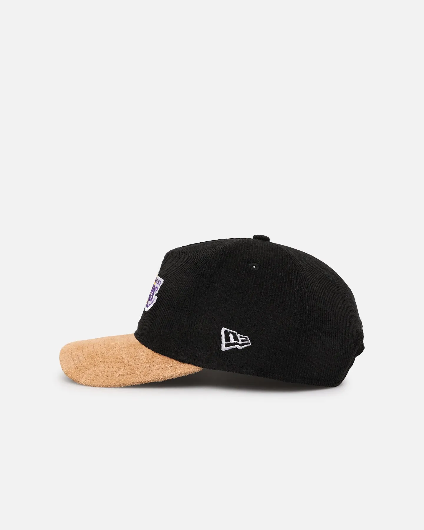 New Era Los Angeles Lakers 'Corduroy Suede' Pre-Curved Golfer Snapback Washed Black sold by Culture Kings product image thumbnail 5