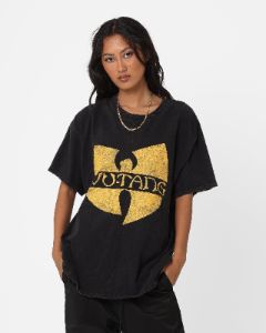 Wu Tang Brand Limited Logo Wings T-Shirt Black Wash sold by Culture Kings