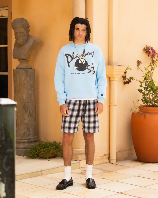 Playboy By Culture Kings Charlie Crewneck Light Blue sold by Culture Kings