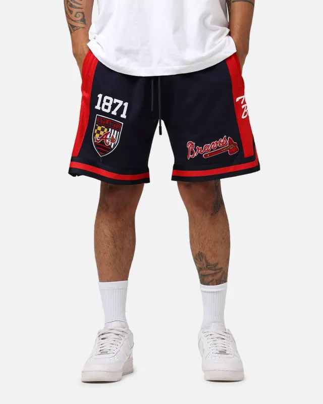 Pro Standard Atlanta Braves Fast Lane 2.0 Shorts Midnight/Red sold by Culture Kings
