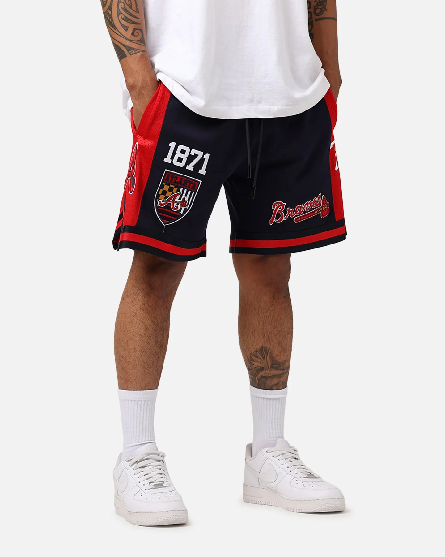 Pro Standard Atlanta Braves Fast Lane 2.0 Shorts Midnight/Red sold by Culture Kings product image thumbnail 4