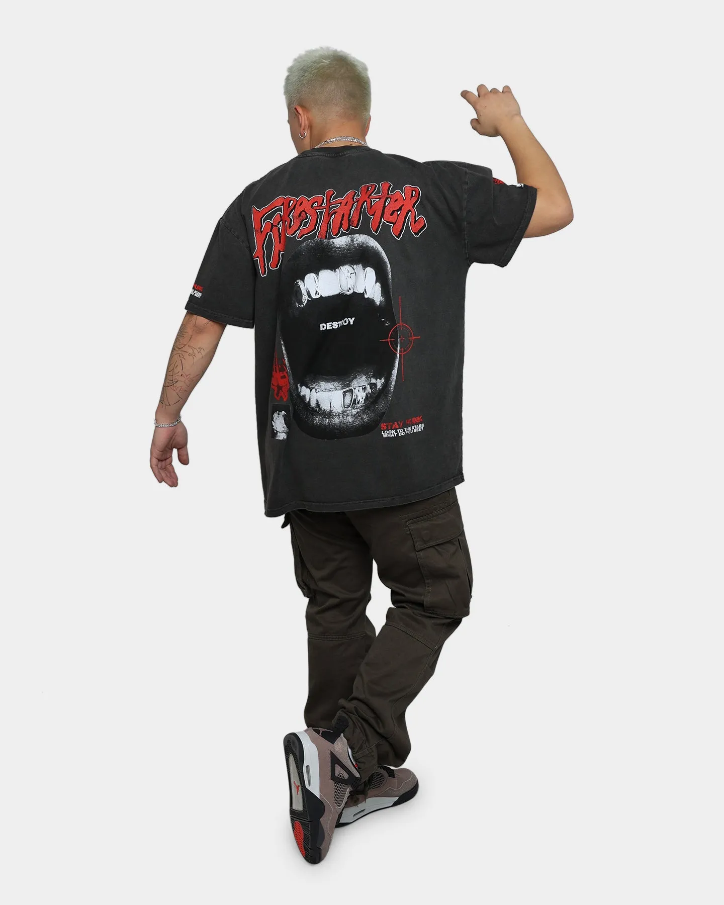 Loiter Firestarter Ultra Premium Vintage T-Shirt Black Wash sold by Culture Kings product image thumbnail 3