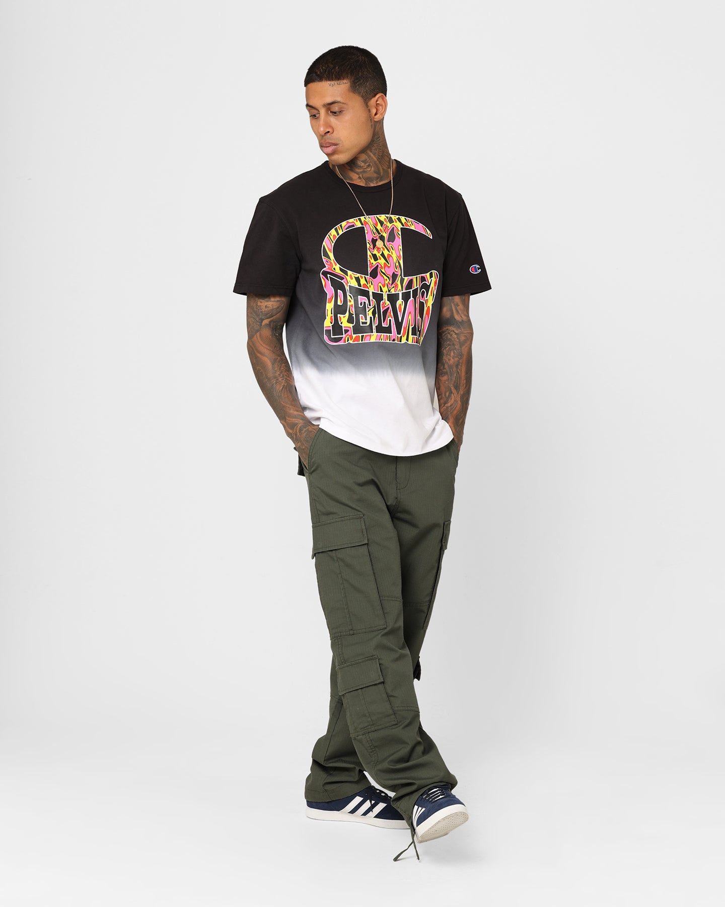 Champion X Pelvis Ombre T-Shirt Black sold by Culture Kings product image thumbnail 2