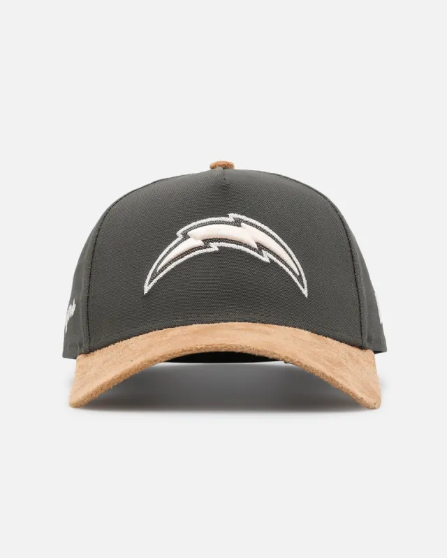 New Era Los Angeles Chargers 'Moss Canvas Wheat' 9FORTY A-Frame Snapback Moss Canvas/Ivory sold by Culture Kings