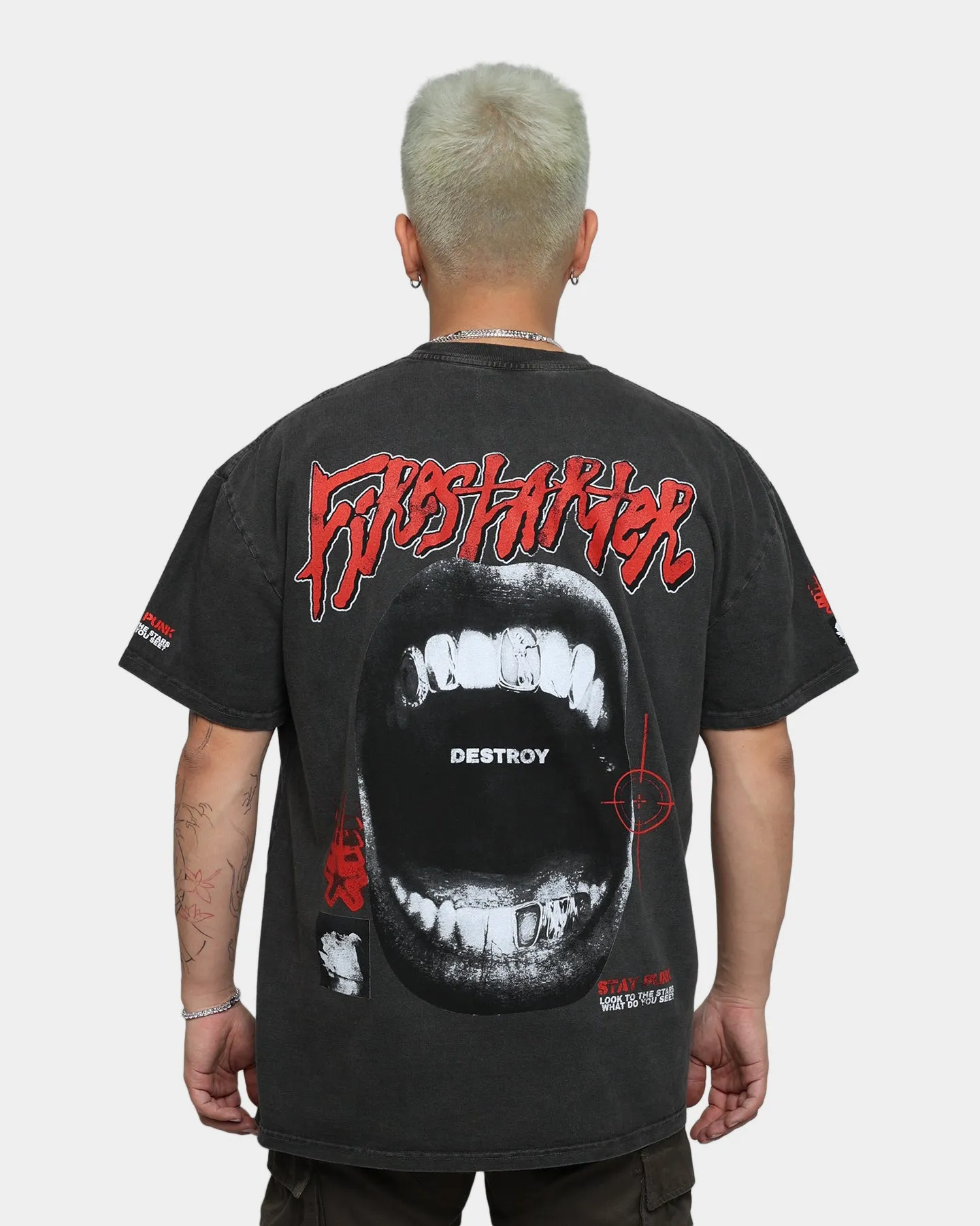 Loiter Firestarter Ultra Premium Vintage T-Shirt Black Wash sold by Culture Kings product image thumbnail 5