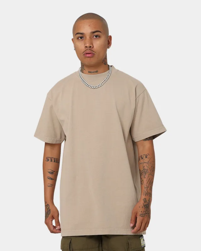 Shaka Wear Max Heavyweight Garment Dye T-Shirt Oatmeal sold by Culture Kings