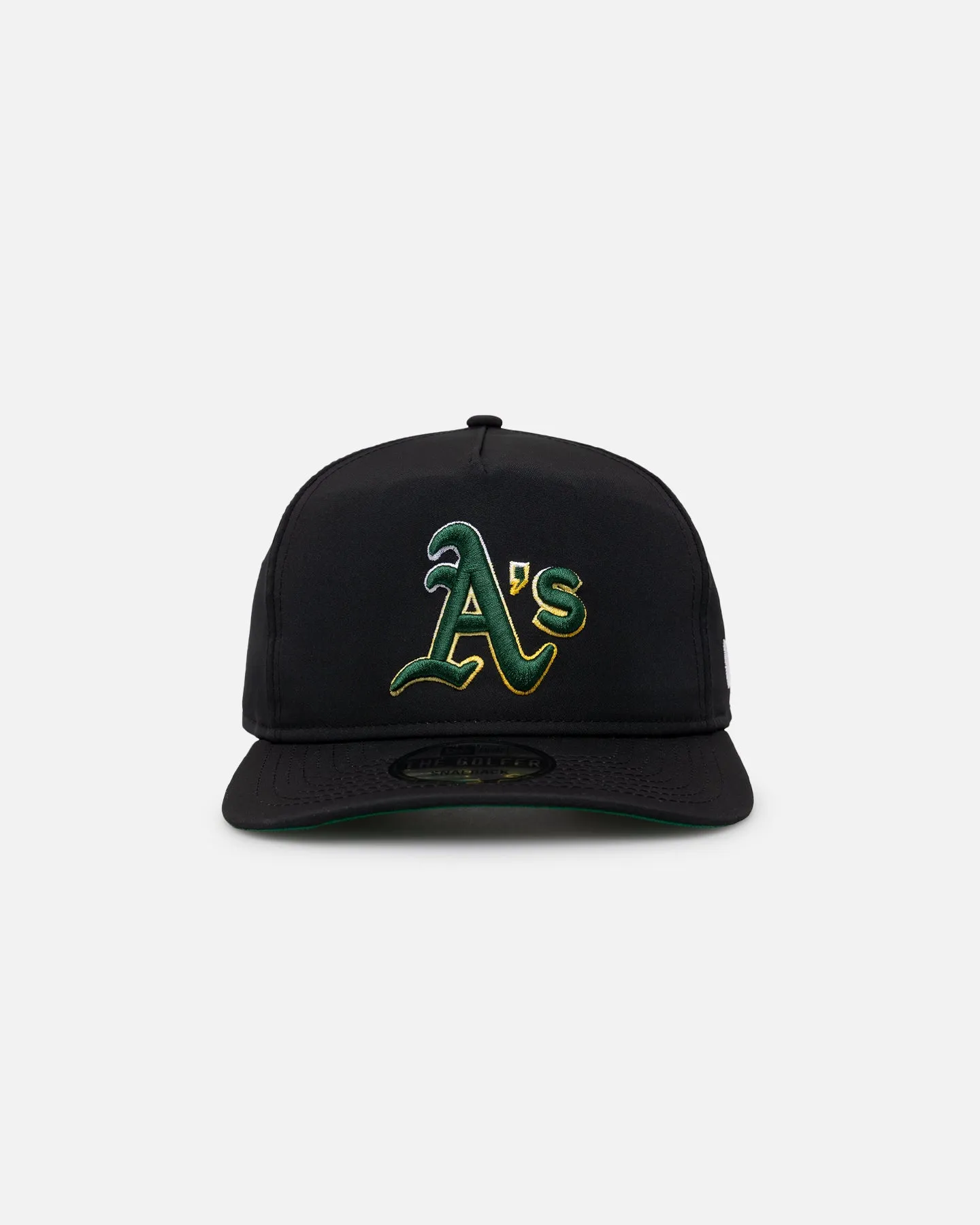 New Era Oakland Athletics Golfer Pre-Curved Snapback Black/OTC sold by Culture Kings