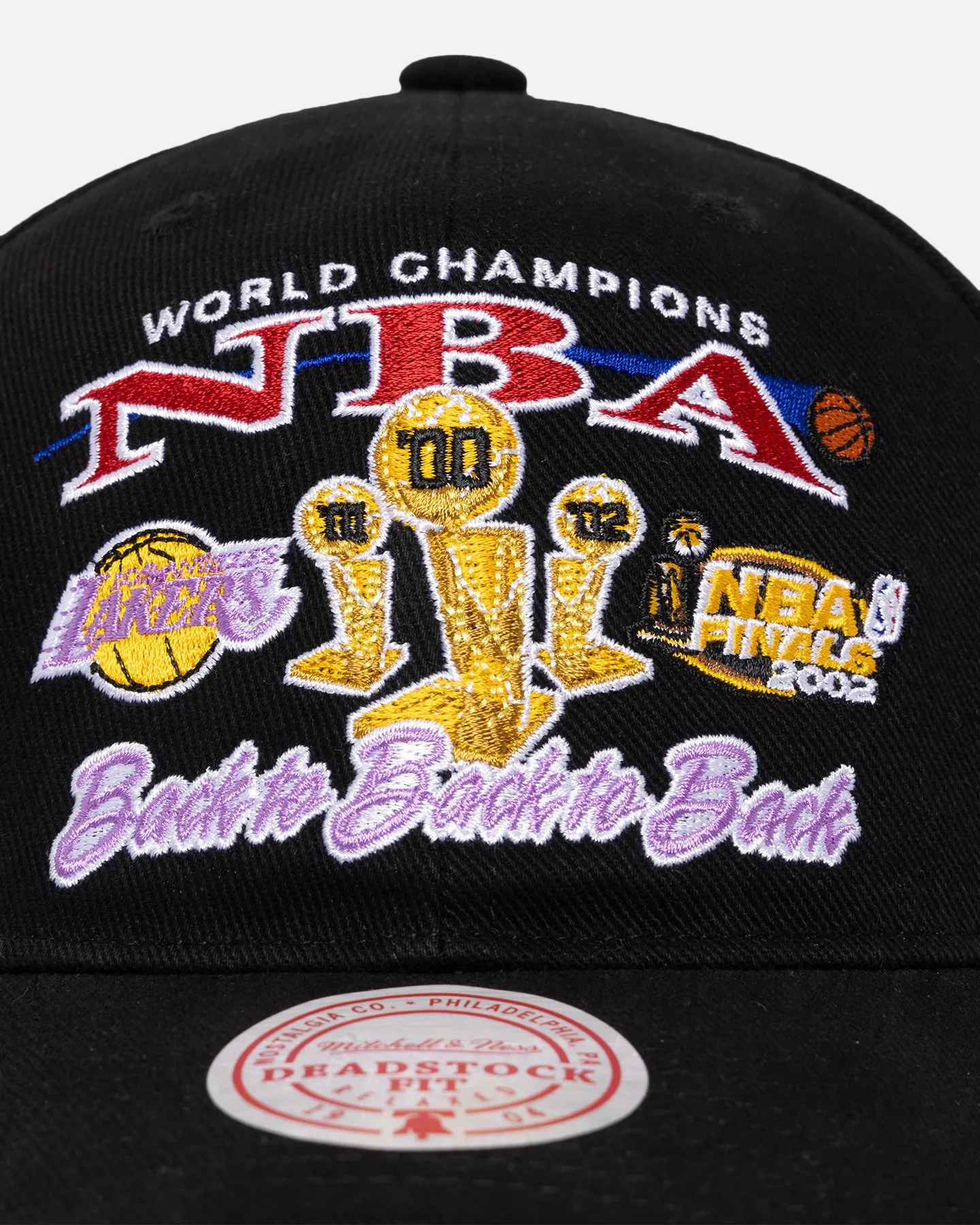 Mitchell & Ness Los Angeles Lakers NBA Finals Pro Crown Snapback Black sold by Culture Kings product image thumbnail 5