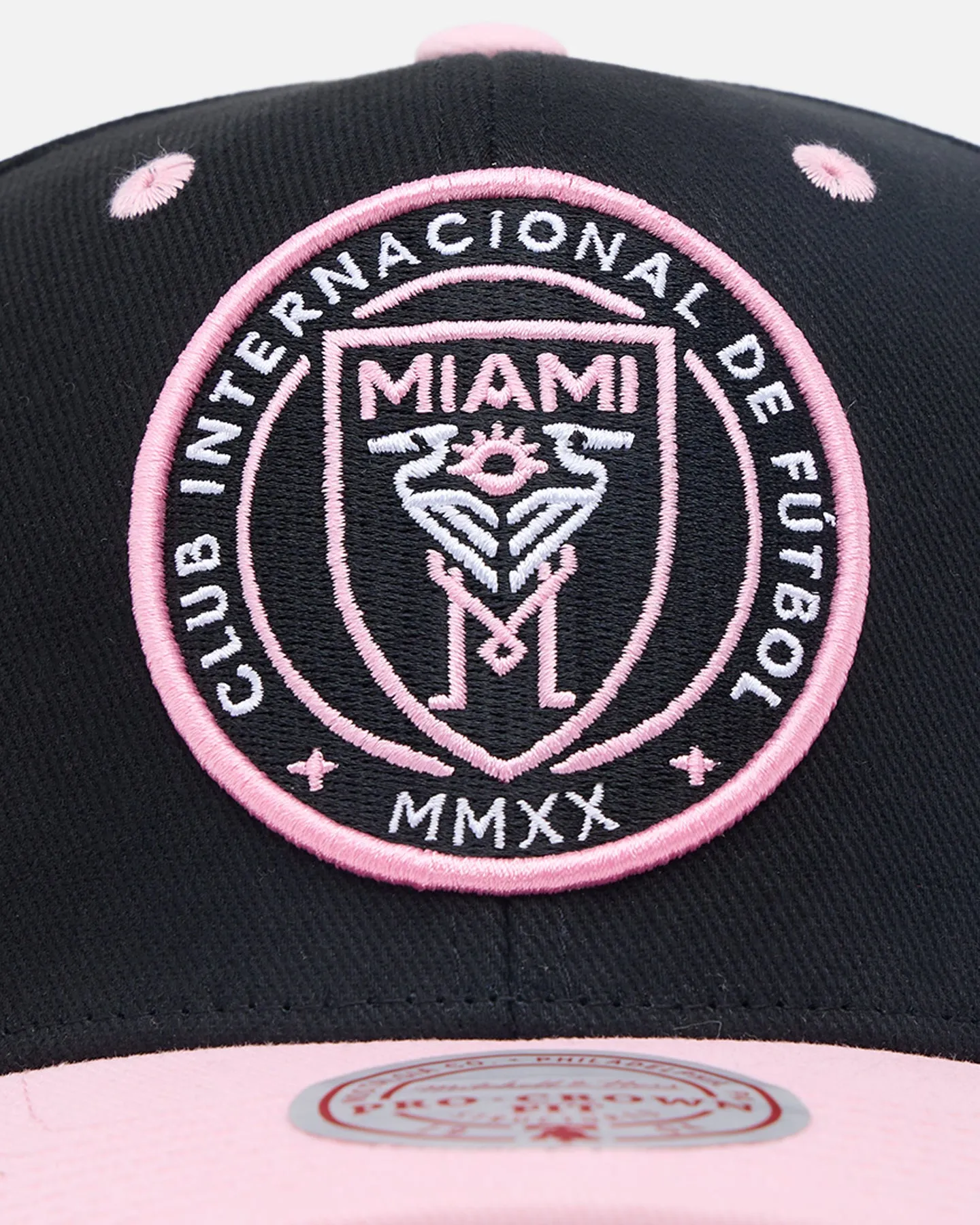 Mitchell & Ness Inter Miami Logo Pro Crown Snapback Faded Black sold by Culture Kings product image thumbnail 5